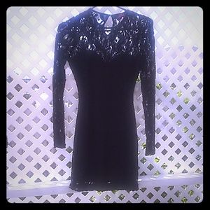 Motel black lace dress